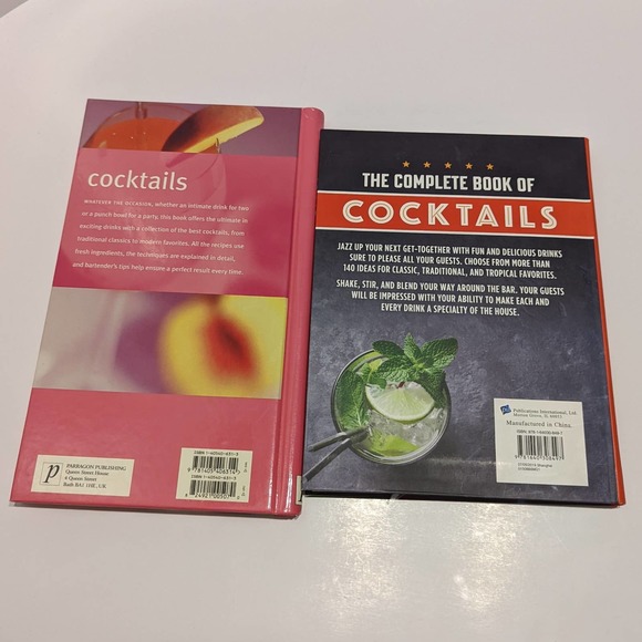 Cocktail Drinks Recipe Book Lot (2 Hardcover) – Shaken, Stirred, Non-Alcoholic - Picture 2 of 14
